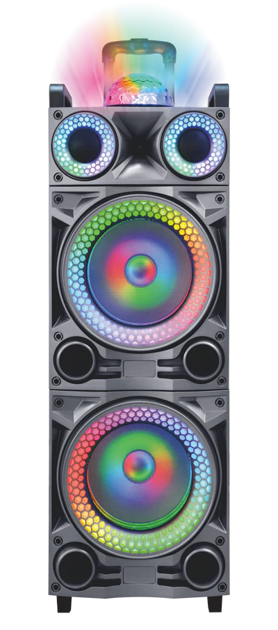Maxpower Disco Speaker 10” X 2 W Rechargeable karaoke - Grey