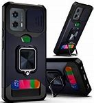 Motorola Moto G 5G 2024 Multi-Functional Card Magnetic Ring Stand Hybrid Camera - Blue
