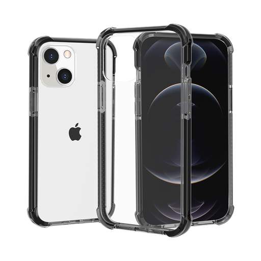 [QBACRY-ip14-BK] iPhone 14 6.1" Acrylic Tough 2.5mm Transparent ShockProof Hybrid Case
Cover - Black