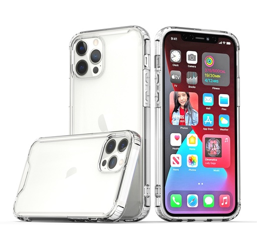 [QBCLTPU-15PrMX-ClrClr] iP15 Pro Max Colored Shockproof Transparent Hard PC TPU Hybrid Case Cover
- Clear/Clear