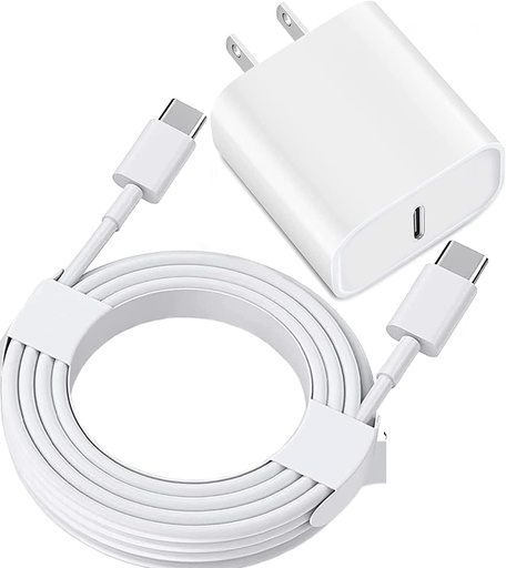 [Type C Wall Charger With Type C Cable] Full Set Wall Charger Type C cable + Type C Adapter 
