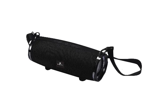 [MPD189-BK] PORTABLE OUTDOOR BLUETOOTH SPEAKER WATER RESISTANCE & DUST PROOF, SHOULDER STRAP-Black