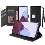 [Moto g stylus 2024] Motorola Moto G Stylus 5G (2024) Trifold Wallet Case with Lanyard - Black
