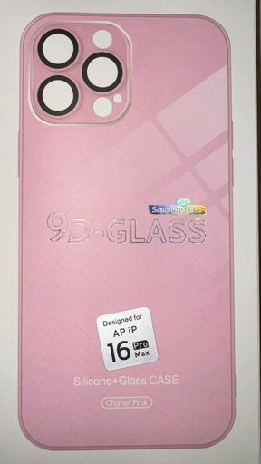[MK2L3EF/A CHANEL PINK] Iphone 16 Pro Max Silicone+Glass Case Chanel Pink