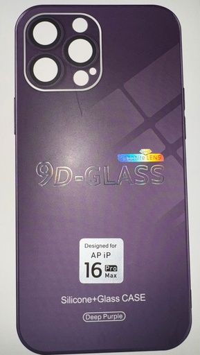[MK2L3EF/A] Iphone 16 Pro Max Silicone+Glass Case Deep Purple 