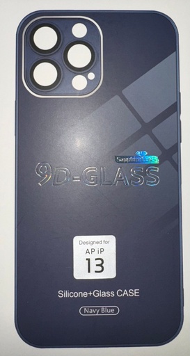 [MK2L3EF/A iphone 13 Navy Blue] Iphone 13 Silicone+Glass Case Navy Blue 