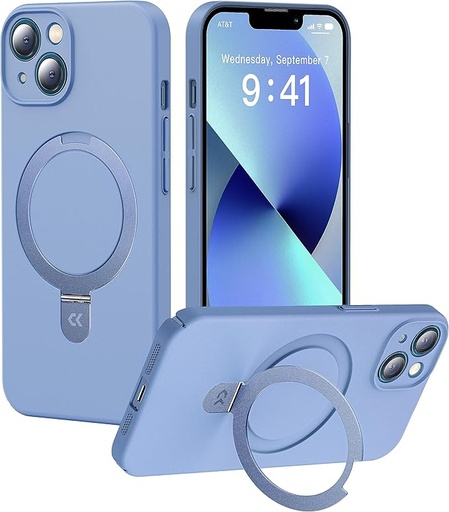 Iphone 13 Case Blue - With Panda Stickers inside 