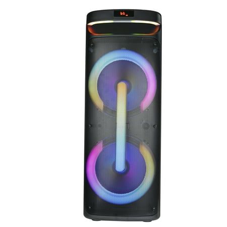 [MPD1010B] Max Power DJ Speaker - MPD1010B-PARTY BOX Portable Sound System -Bluetooth Multi LED Light Speaker Set Perfect for Indoor and Outdoor - PA Speaker System with Microphone