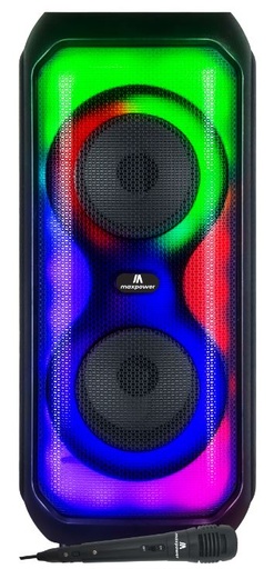 [mpd426] MPD426-AURA 4" X 2 woofers Bluetooth karaoke speaker with different LED light modes