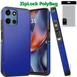 [PGNMKHY-25G5g-CB] [PolyBag] For Motorola Moto G 5G 2025 (Original Series) Tough Strong Shockproof Hybrid in Slide-Out 