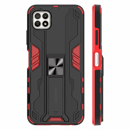 [ON-RFX-IPHONE13PROMAX-BLACK&RED] iPhone 13 pro max Alien Black and Red with Kickstand