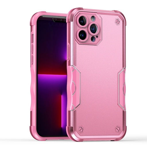 [QBEXQS-iP11-Pnk] iPhone 11 (XI6.1) Exquisite Tough Shockproof Hybrid Case Cover - Pink
