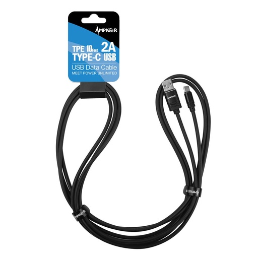 [10FT-TYC-BK] 10 Feet USB to TYPE C Cable - Black