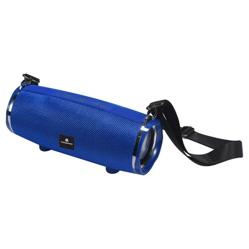 [MPD189-BL] PORTABLE OUTDOOR BLUETOOTH SPEAKER WATER RESISTANCE & DUST PROOF, SHOULDER STRAP-BLUE