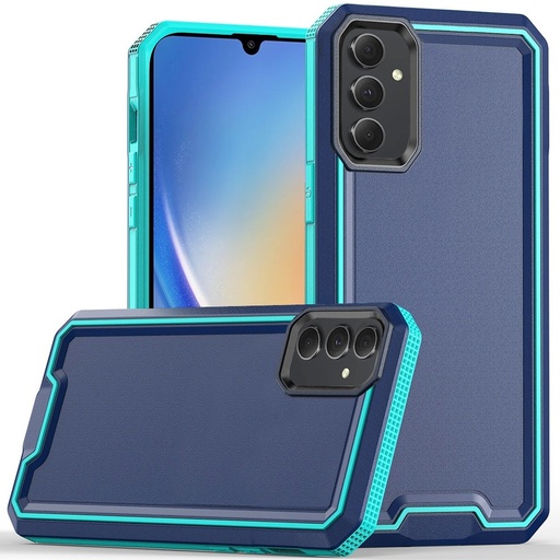 [QBRANK-A15-Blue] Samsung A15 5G Rank Tough Strong Modern Fused Hybrid Case Cover - Blue