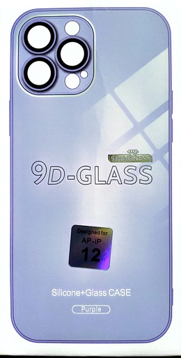 [MK2L3EF/A PHONE11 AG-GLASS-PRP] iPhone 11 Silicon Glass Case-Purple